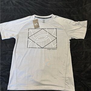 Under Armour Men's Light Gray Graphic Tee